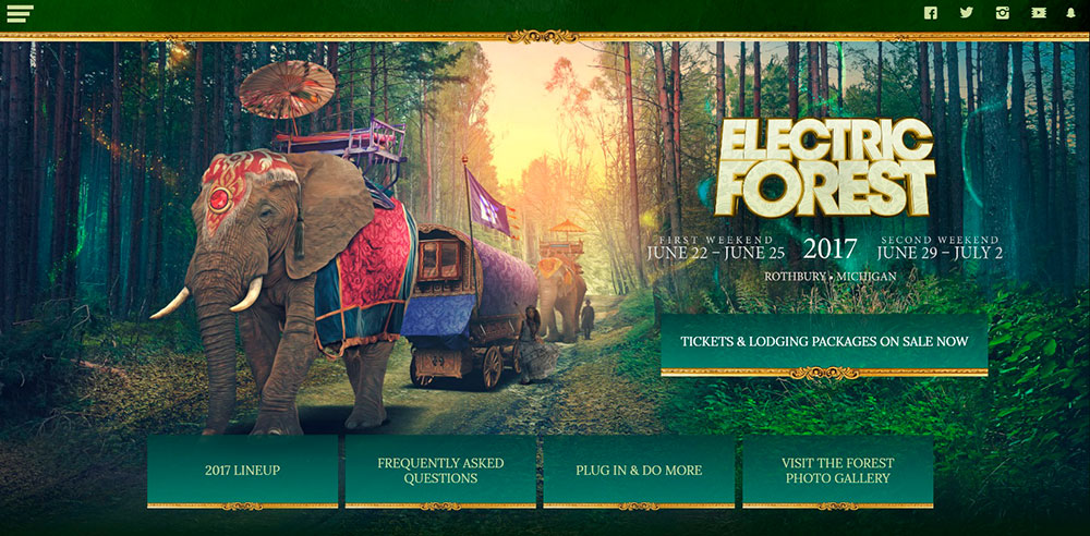 electric forest festival official